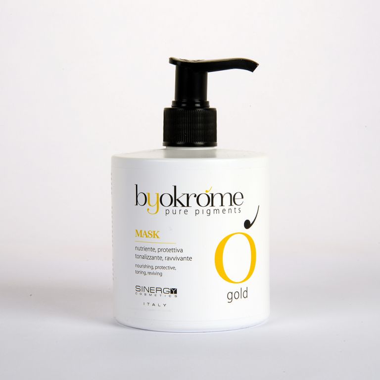 SINERGY COSMETICS - TECNICI - BYOKRÓME PURE PIGMENT MASK GOLD 300 ML