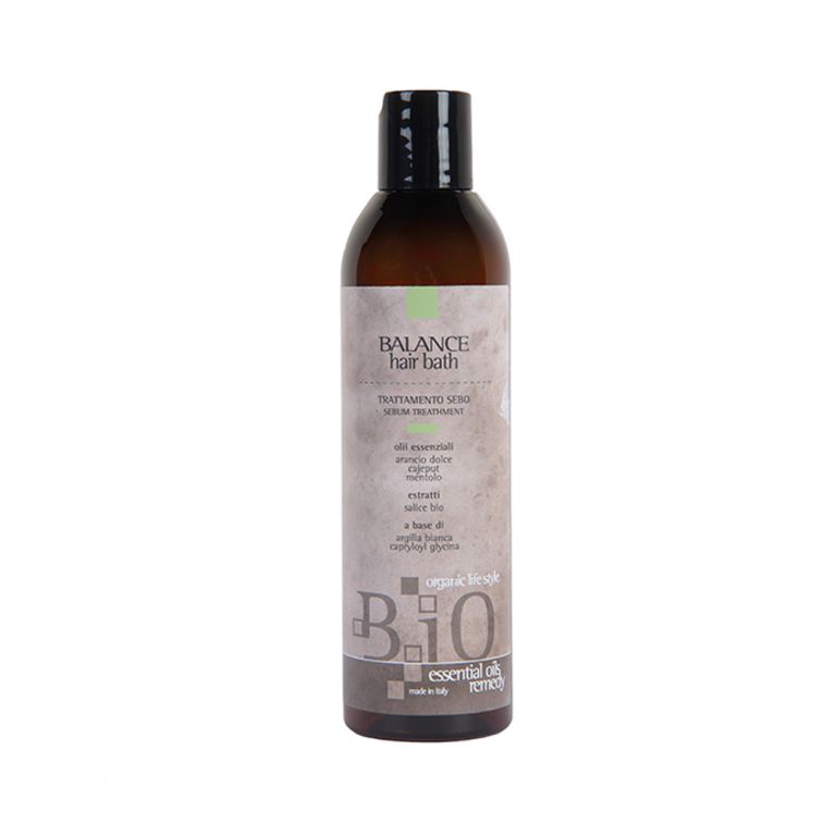 B.IO ESSENTIAL OILS REMEDY - BALANCE HAIR BATH - SHAMPOO TRATTAMENTO SEBO A BASE DI OLII ESSENZAILI 250 ML