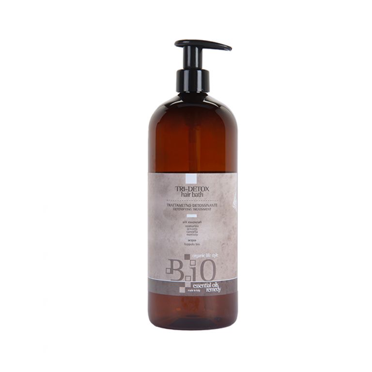 B.IO ESSENTIAL OILS REMEDY - TRI-DETOX HAIR BATH - SHAMPOO TRATTAMENTO DETOSSINANTE A BASE DI OLII ESSENZAILI 1000 ML