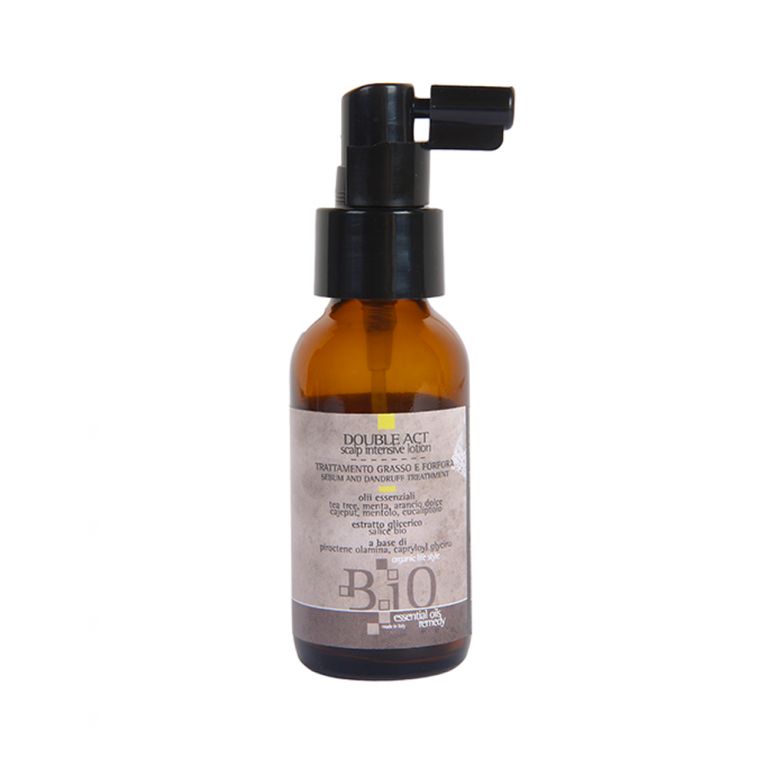 B.IO ESSENTIAL OILS REMEDY - DOUBLE ACT SCALP INTENSIVE LOTION - TRATTAMENTO FORFORA E SEBO 60 ML