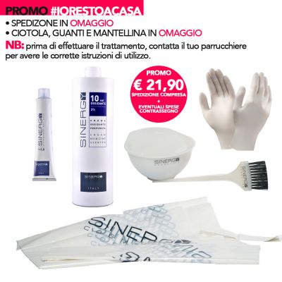 KIT COLORE SINERGY PROFESSIONAL HAIR COLOR SINERGY COSMETICS
