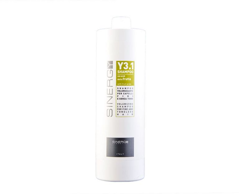 SINERGY COSMETICS Y3.1 SHAMPOO VOLUMIZZANTE PER CAPELLI FINI E SENZA TONO - HYDRO VOLUMIZING SHAMPOO - 1000 ml