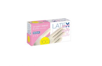 LATEX PRO - GUANTI IN LATTICE SENZA POLVERE 100pz. LATEX PRO